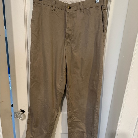 Wrangler Tan Chino Pants Relaxed Fit - Picture 2 of 6